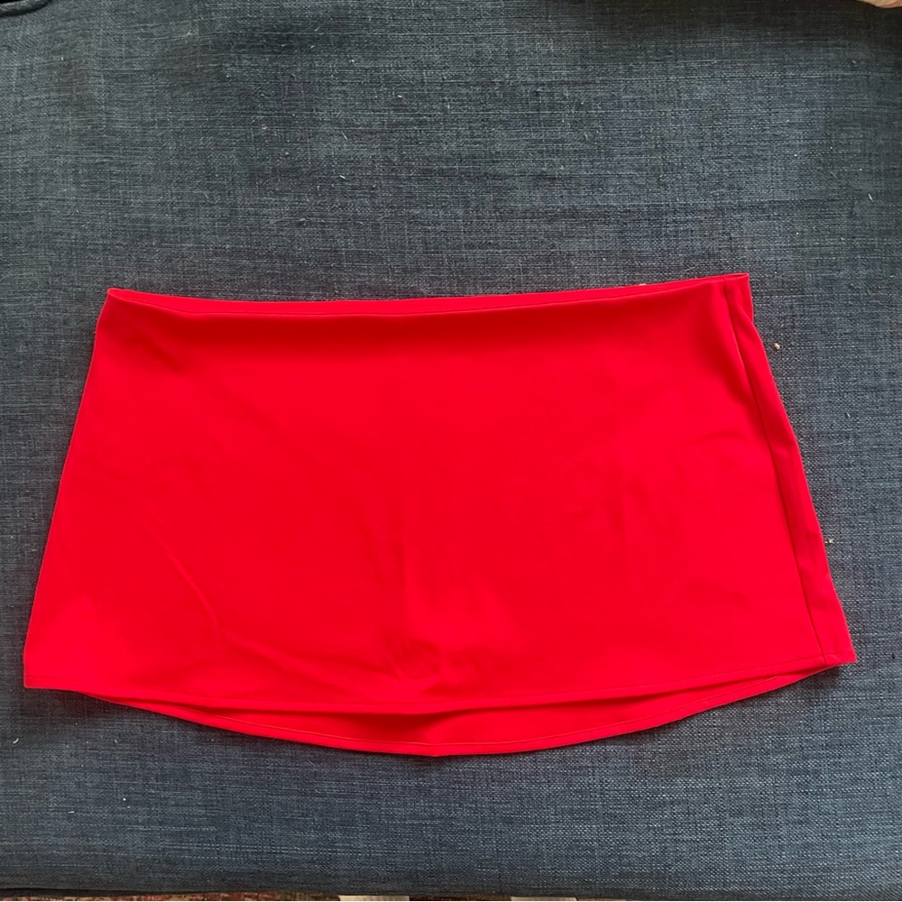 Vibrant Red Mini Skirt Guizio Medium NEW WITH TAGS